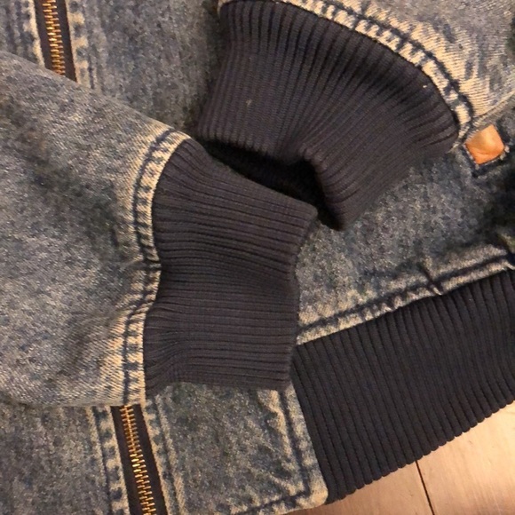 FLIGHT issue gear. Denim zip up bomber jacket.EUC! - Picture 6 of 11